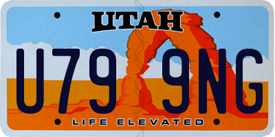 UT license plate U799NG