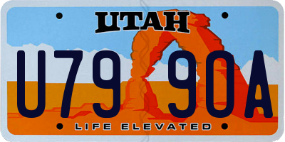 UT license plate U799OA