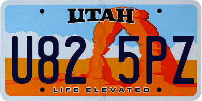 UT license plate U825PZ