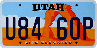 UT license plate U846OP