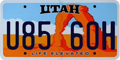 UT license plate U856OH