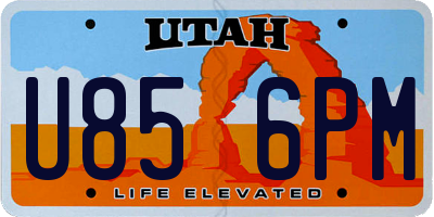 UT license plate U856PM