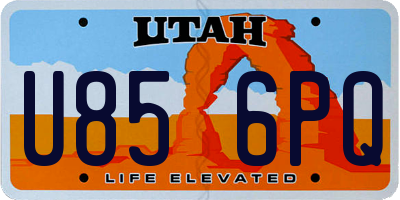 UT license plate U856PQ