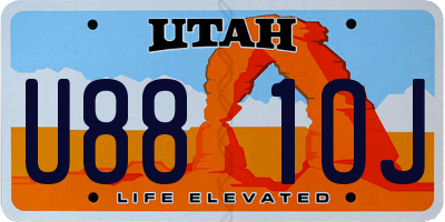 UT license plate U881OJ