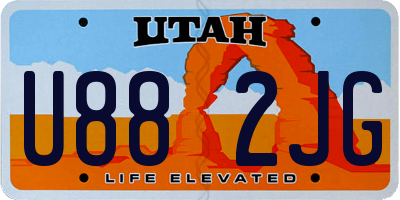 UT license plate U882JG