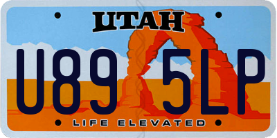 UT license plate U895LP