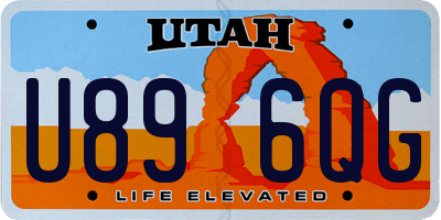UT license plate U896QG