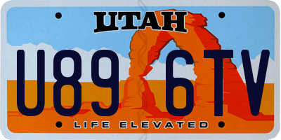 UT license plate U896TV