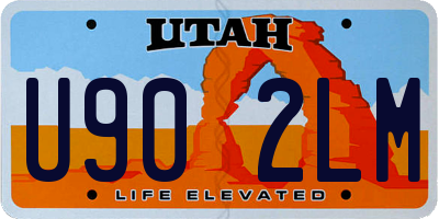 UT license plate U902LM
