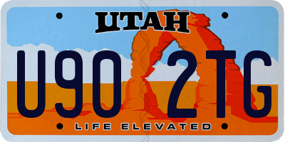 UT license plate U902TG