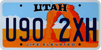 UT license plate U902XH