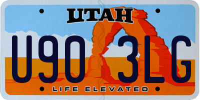 UT license plate U903LG