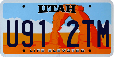 UT license plate U912TM