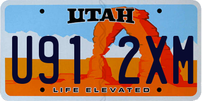 UT license plate U912XM