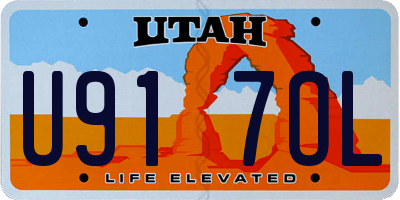 UT license plate U917OL