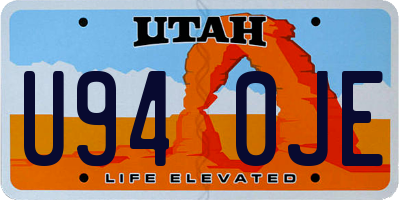 UT license plate U940JE