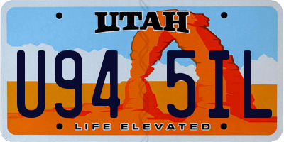 UT license plate U945IL