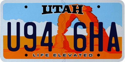 UT license plate U946HA