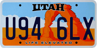 UT license plate U946LX