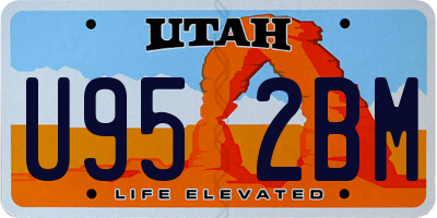 UT license plate U952BM