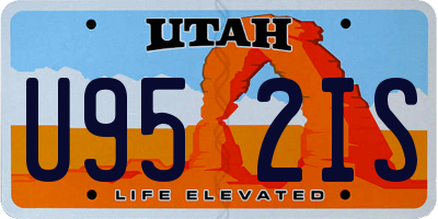 UT license plate U952IS