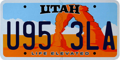 UT license plate U953LA