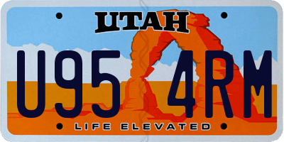 UT license plate U954RM