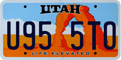 UT license plate U955TO