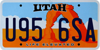 UT license plate U956SA