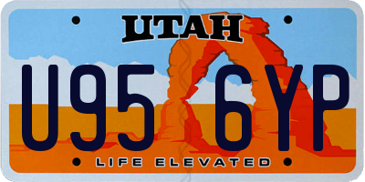 UT license plate U956YP