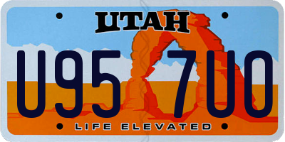 UT license plate U957UO