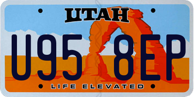 UT license plate U958EP