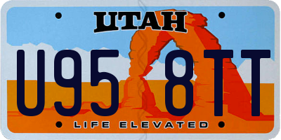 UT license plate U958TT