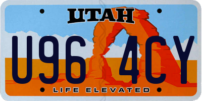UT license plate U964CY