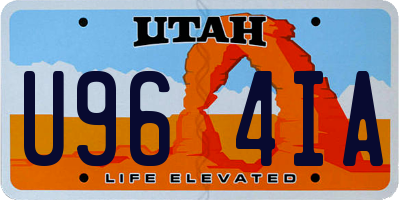UT license plate U964IA