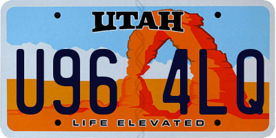 UT license plate U964LQ