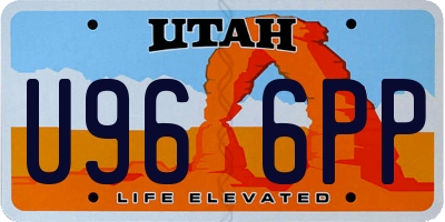 UT license plate U966PP