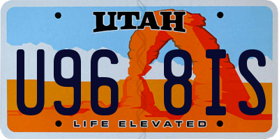 UT license plate U968IS