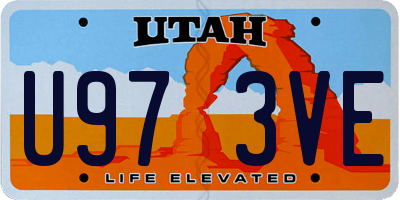 UT license plate U973VE