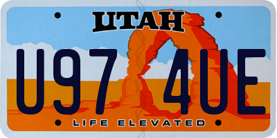 UT license plate U974UE