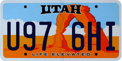 UT license plate U976HI