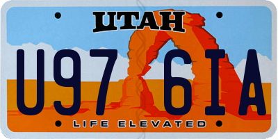 UT license plate U976IA