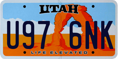 UT license plate U976NK