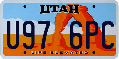 UT license plate U976PC