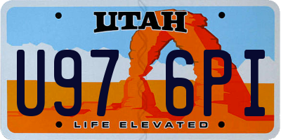 UT license plate U976PI
