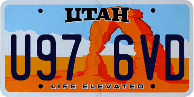 UT license plate U976VD