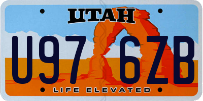 UT license plate U976ZB