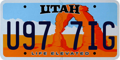 UT license plate U977IG