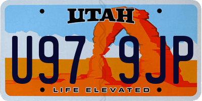 UT license plate U979JP