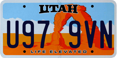 UT license plate U979VN
